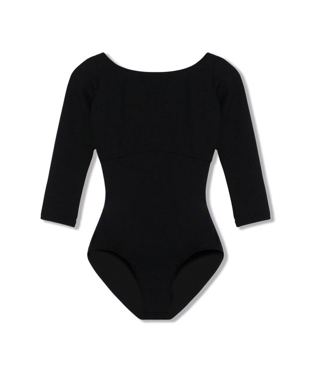 Chacott 7分袖レオタード ブラック