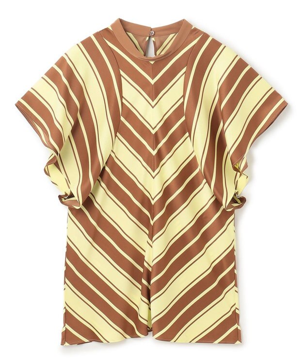 BEIGE， 【洗える】GUILLABERT / ブラウス Lime×Camel