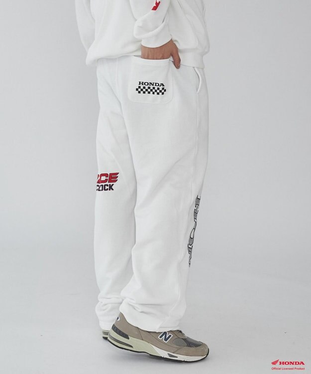 WEGO 別注Hondaグラフィックスウェットパンツ ホワイト