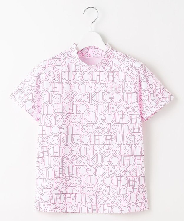 23区GOLF 【辻梨恵プロ着用】【WOMEN】ビッグロゴ モックネック ピンク系5