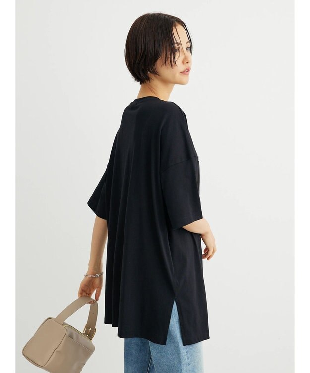 Green Parks 多段ロゴ半袖チュニック Black