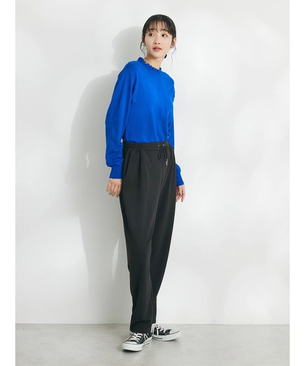 CRAFT STANDARD BOUTIQUE エリシャーリングニットプルオーバー Blue