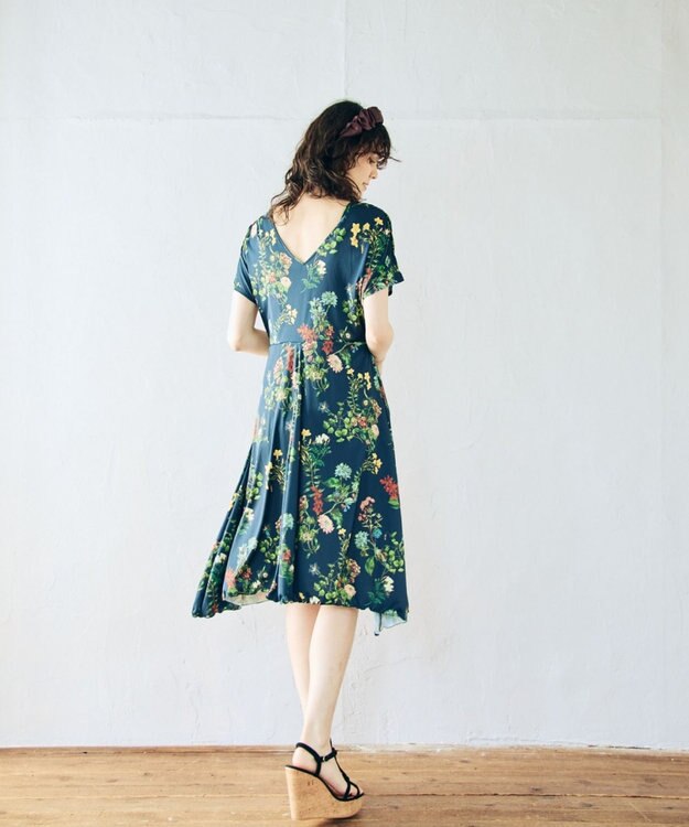 San-ai Resort（三愛水着楽園） ショルダードレス３点セット　9M・11L　【Coral veil（コーラルヴェール）】 ネイビー