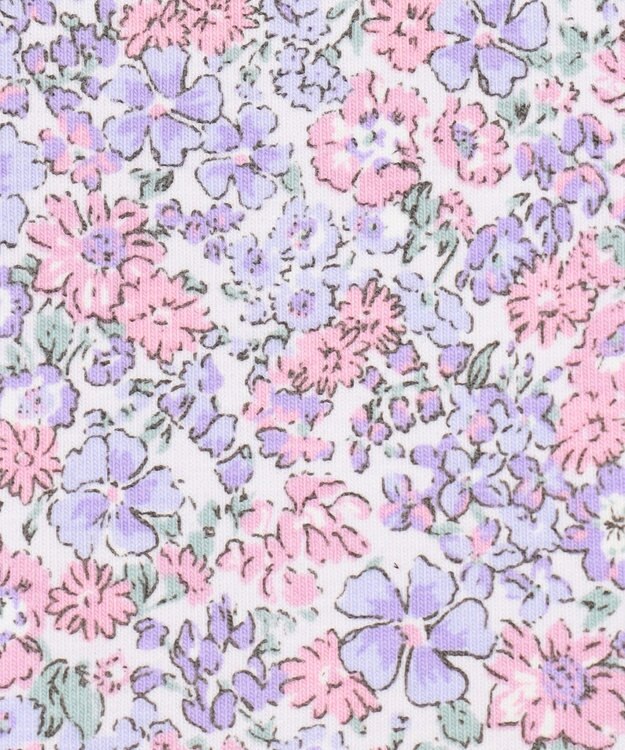 ANY KIDS 総柄プリントレギンス ラベンダー×花柄