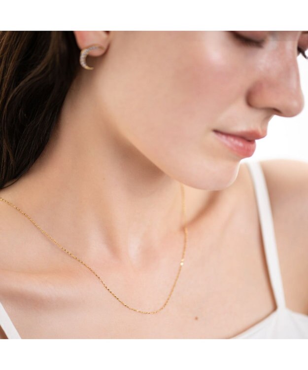 blancotokyo 【金属アレルギー対応】ペタルチェーンネックレス Resplandor ゴールド