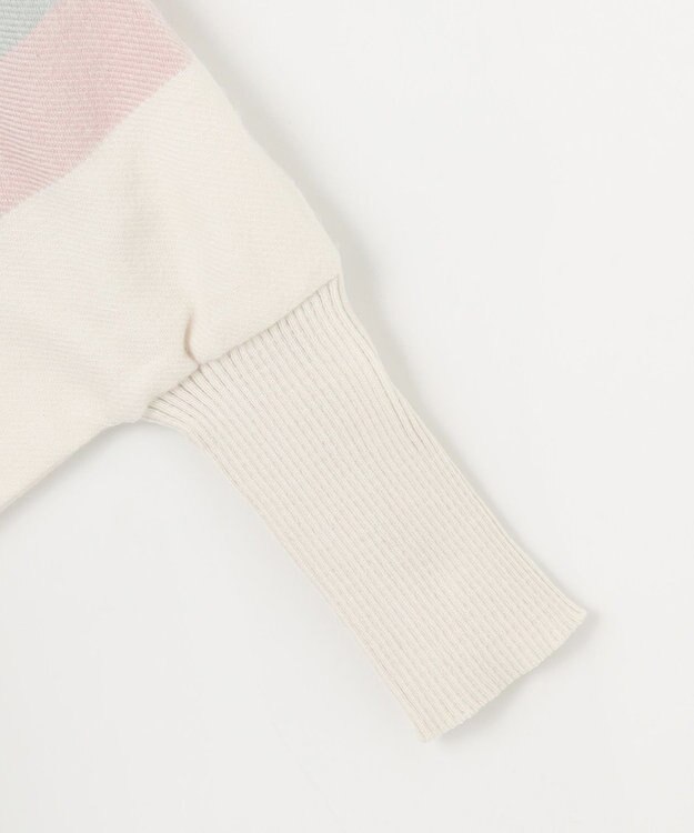 ANY SIS チェック ポンチョ ブルー系チェック