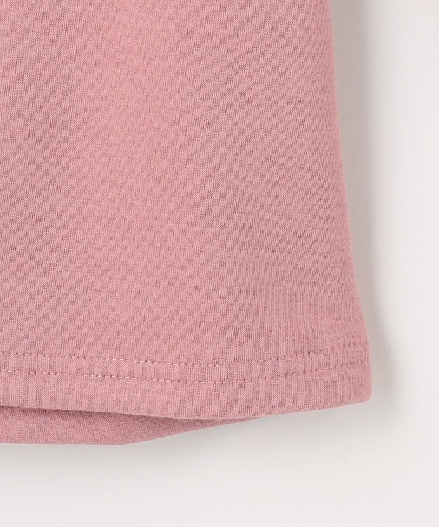 ANY KIDS なかよしサガラ刺繍 裏シャギー トレーナー ピンク×ウサギ