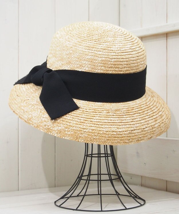 石田製帽 細麦ストローハット カサブランカ ナチュラル