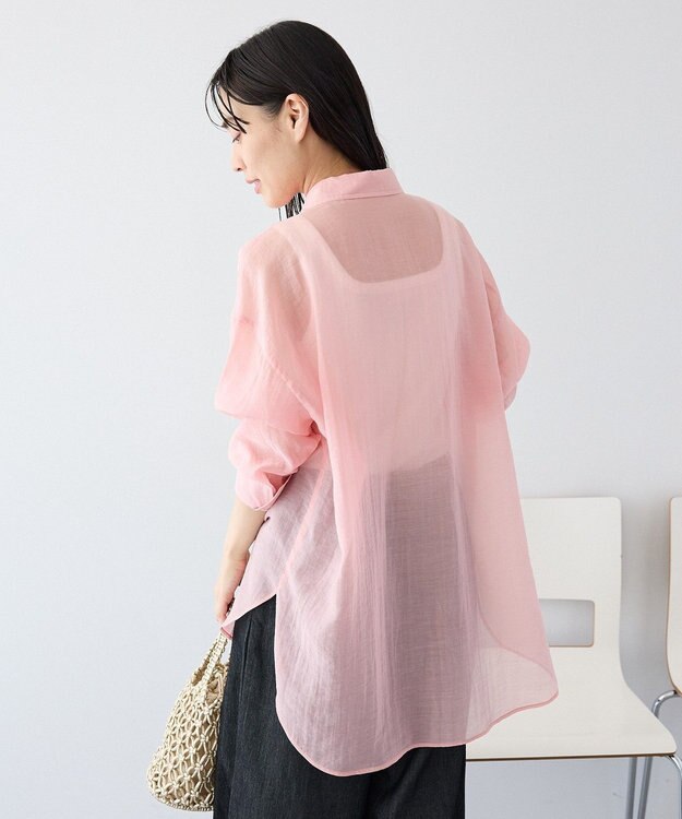 CRAFT STANDARD BOUTIQUE シアーハオリシャツ Pink