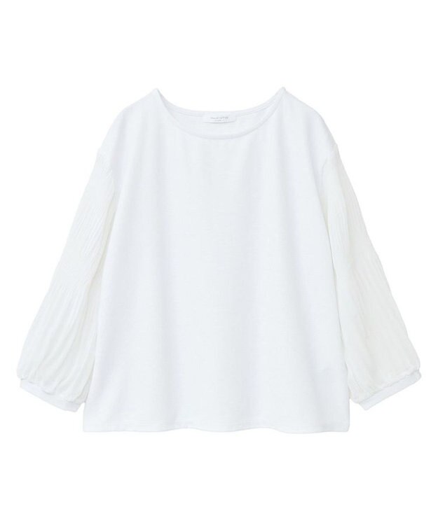 Green Parks マジョリカ袖カットプルオーバー Off White