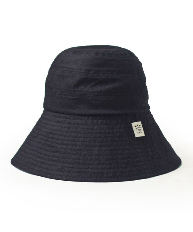ATRENA rinon dot　FLANDERSLINENハット ネイビー(黒に近いお色です)