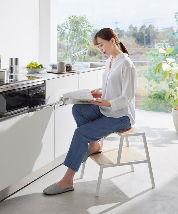 tower 踏み台 タワー 2段 ホワイト ホワイト