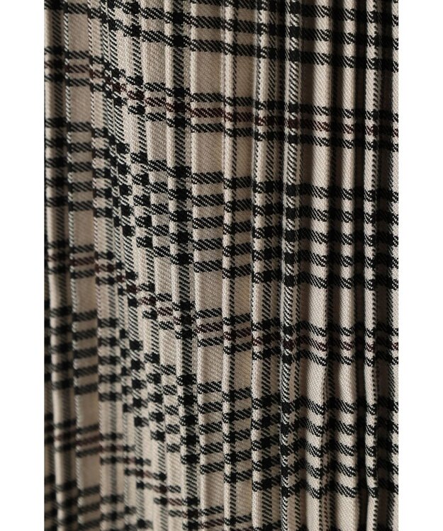 CRAFT STANDARD BOUTIQUE 配色チェックプリーツスカート Check Beige