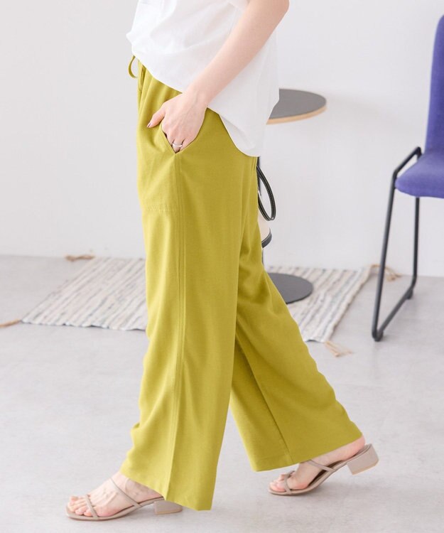 AMERICAN HOLIC 【接触冷感】ベイカーリラックスパンツ Pistachio