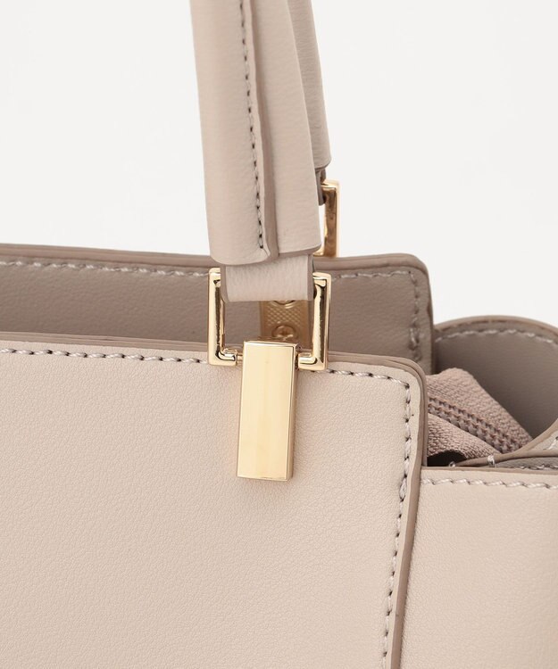 ANY SIS 【2WAY】ノーブルミディトート バッグ ベージュ