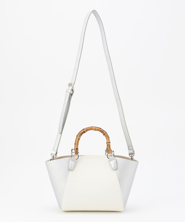 J.PRESS LADIES 【3点セット・A4サイズ収納可】クラシック マトリョーシカ トートバッグ シルバー系