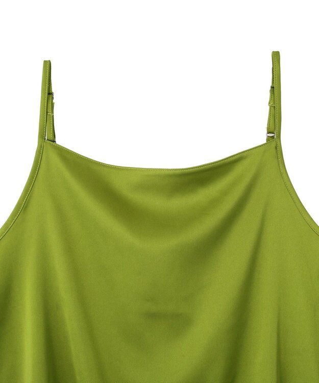 YECCA VECCA [2SET]キャミ付きシアージオメ柄シャツ Green