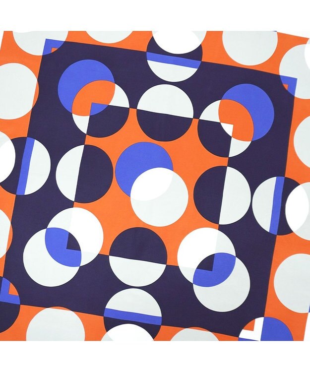 Marca ＜秋の新色！＞ 【the PORT by marca】LIGHT 大判 シルクツイル スカーフ ORANGE