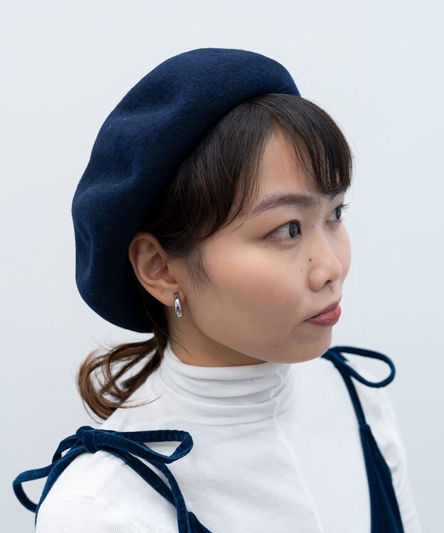 ATRENA メリノウールバスクベレー ネイビー