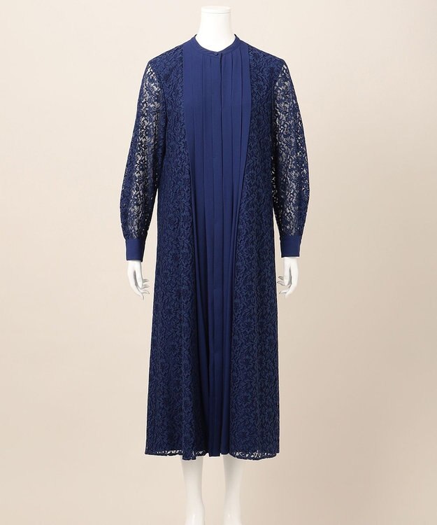 23区 【APPLAUDIR】レースコンビ ドレス ブルー系