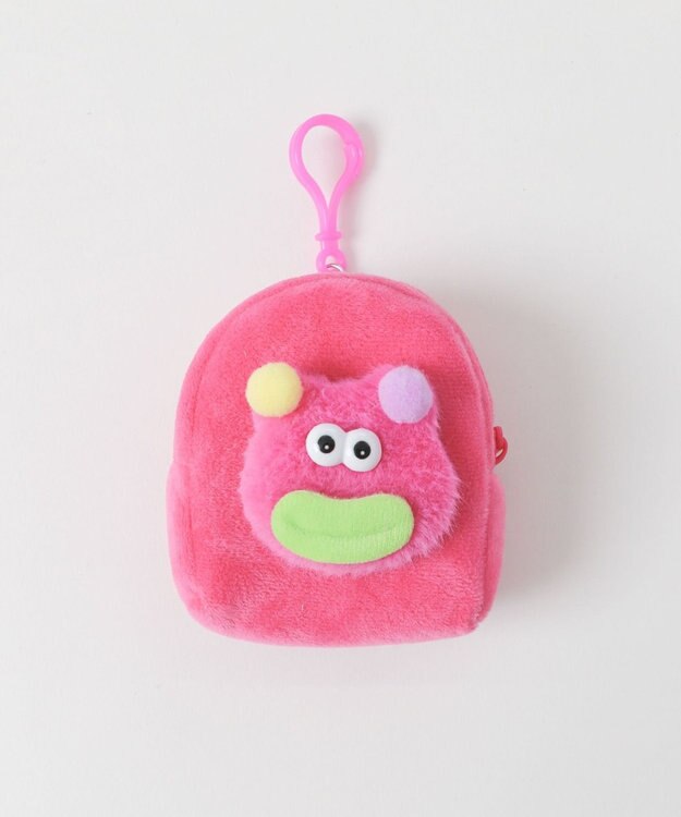 WEGO カラフルくまくまモンスターぬいぐるみポーチ ピンク