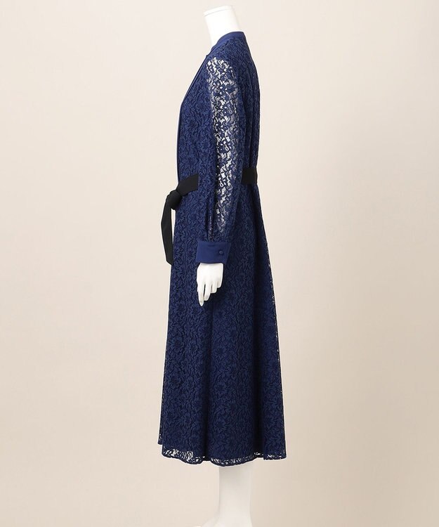 23区 【APPLAUDIR】レースコンビ ドレス ブルー系