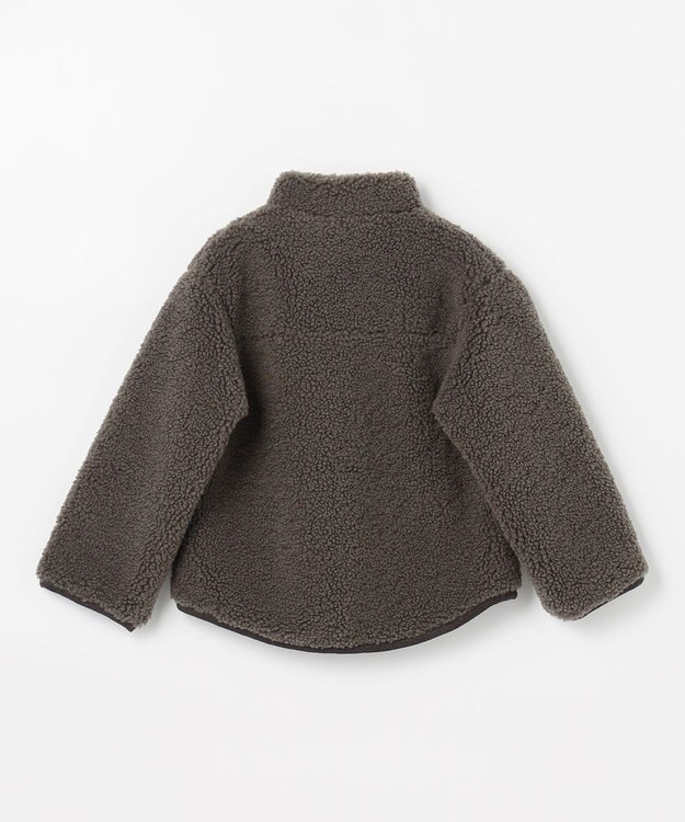 J.PRESS KIDS 【100-130cm】スタンドカラー ボア ブルゾン ブラウン系