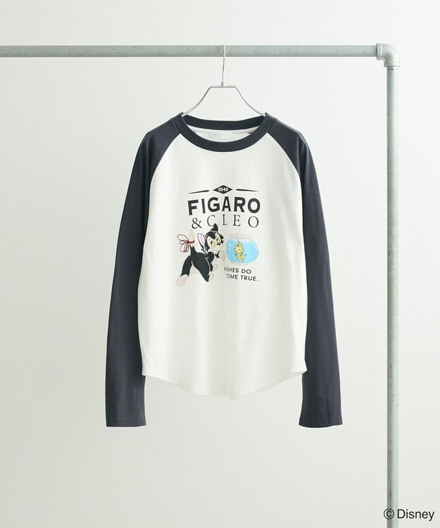 Green Parks ピノキオ／ラグランプリントＴシャツ Charcoal Gray