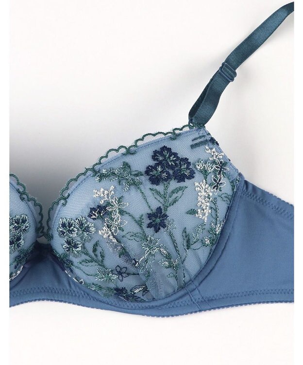 une nana cool ボタニカル柄のレースが華やか Botanic Garden インディゴブルー