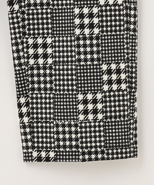 23区GOLF フレンチシックなスタイリングに！【WOMEN】チェック柄 テーパードパンツ ブラック系3