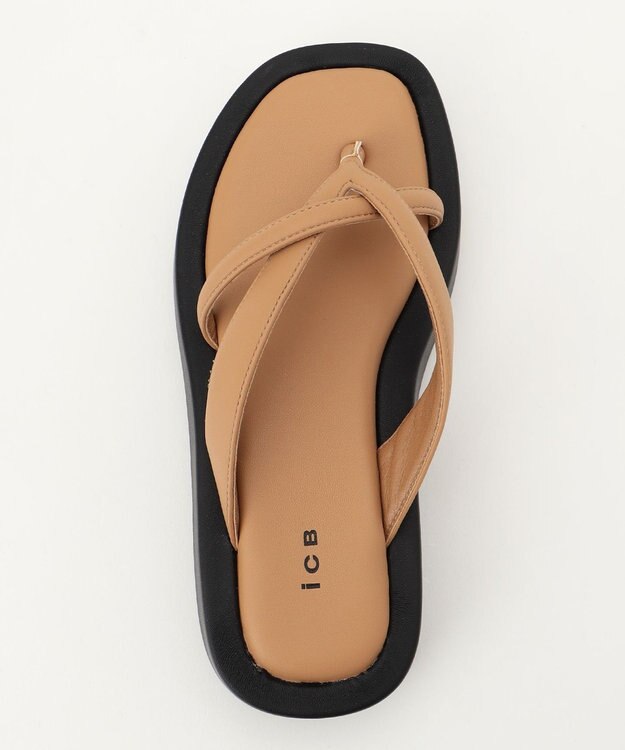 ICB ソファトングサンダル ベージュ系