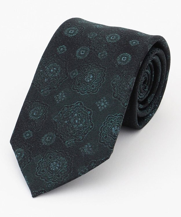 JOSEPH HOMME 【LEON 6月号掲載】オーナメントジャガード　ネクタイ ダークグリーン系7