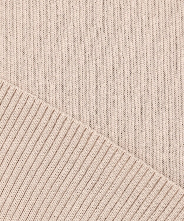 23区 L 【洗える】ニットリブ タンクトップ グレージュ系