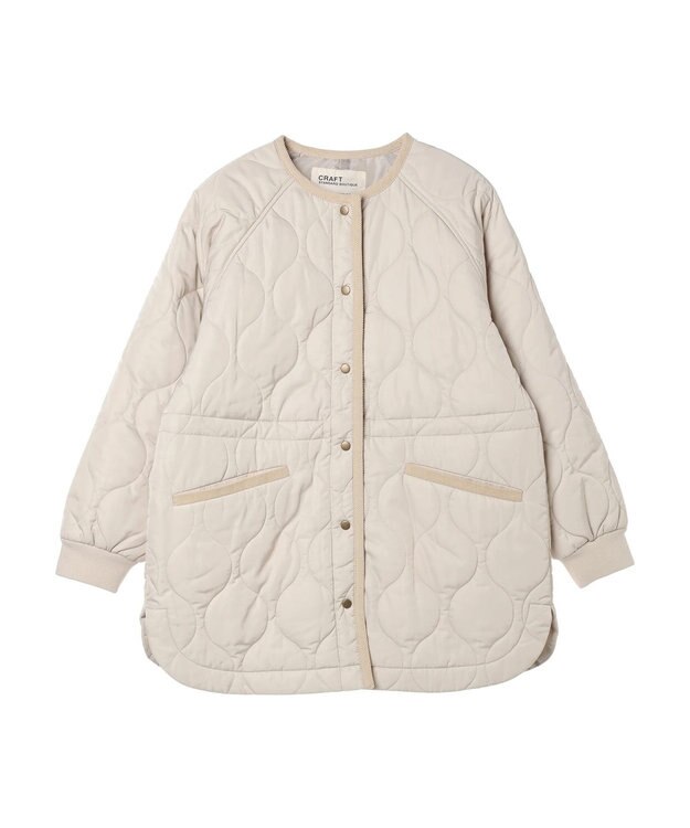 CRAFT STANDARD BOUTIQUE キルティングミドル丈コート Ivory