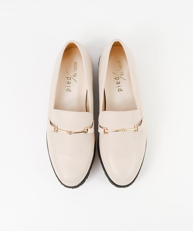 BONTRE 【pied du lapan/ピエドラパン】ビット付きローファー/50743ZI アイボリー