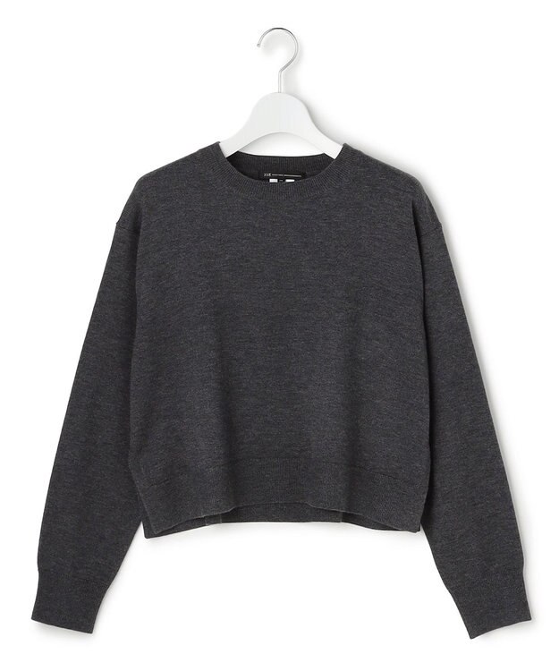 23区 L ニットセットアップ プリーツコンビ ワンピース スレートグレー系