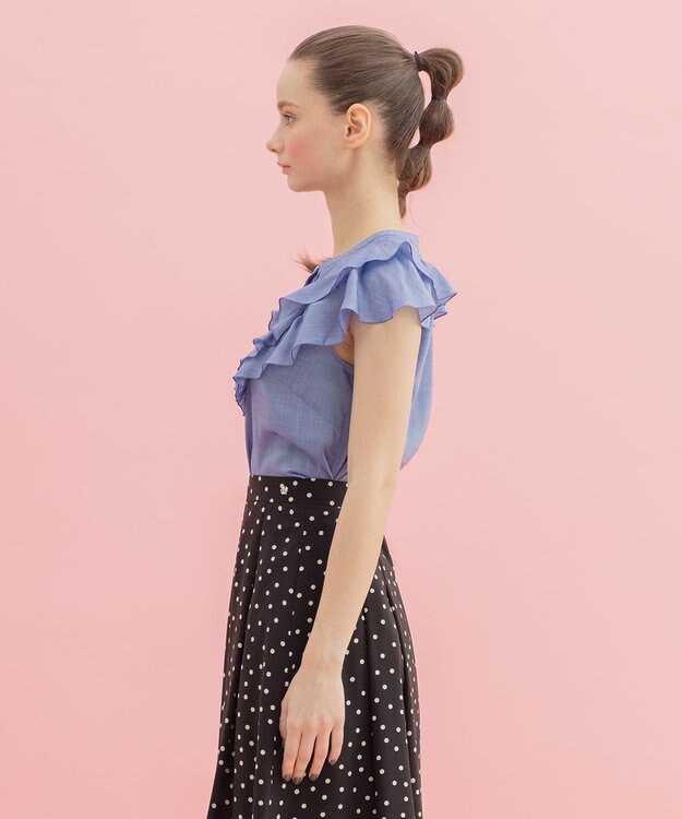 TOCCA 【洗える！】CHOUFLEUR ブラウス スカイブルー系