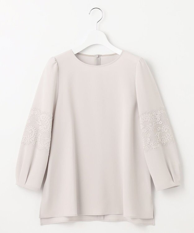 23区 【セットアップ対応】トリアセダブルジョーゼット ブラウス ベージュ系