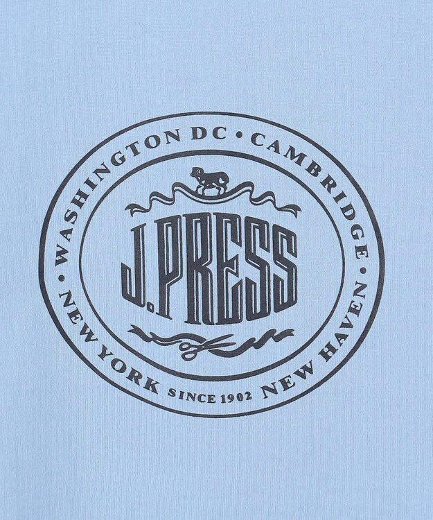 J.PRESS KIDS 【100-130cm】ビックロゴリンガー 半袖Ｔシャツ サックスブルー