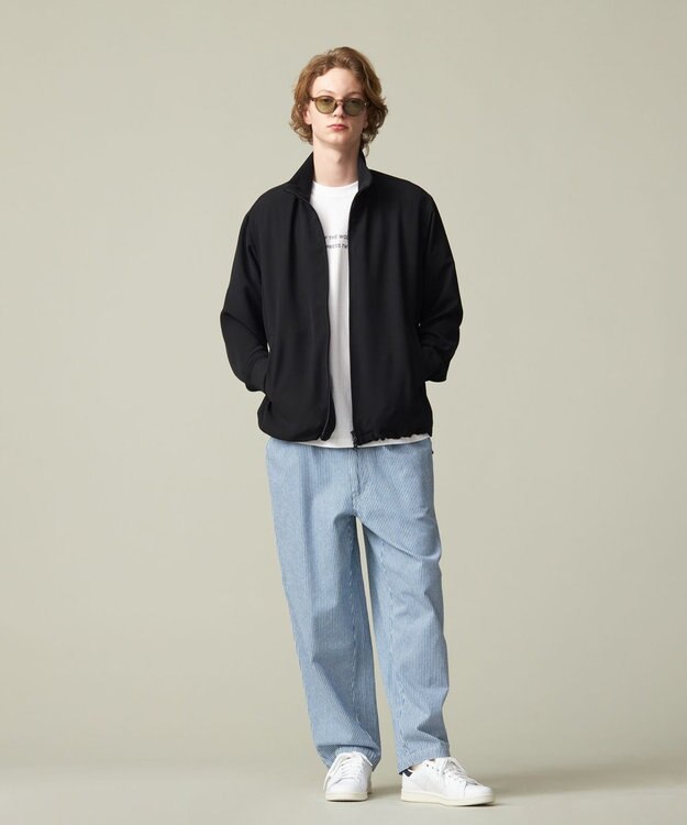 J.PRESS YORK STREET 【UNISEX】ジャージライクツイル トラックジャケット ブラック系