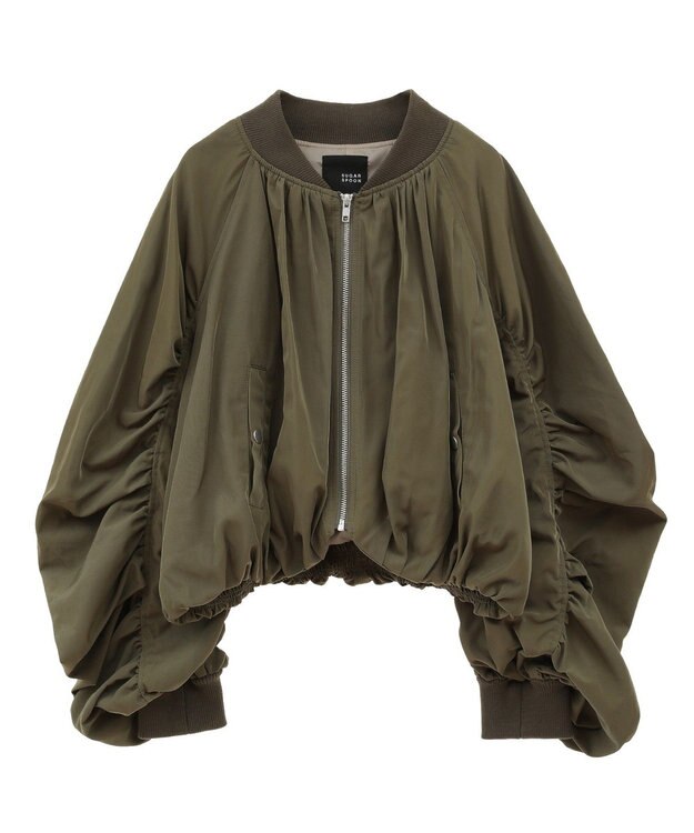 Green Parks ・ＳＵＧＡＲ　ＳＰＯＯＮ　ボリュームギャザーＭＡ－１ Khaki