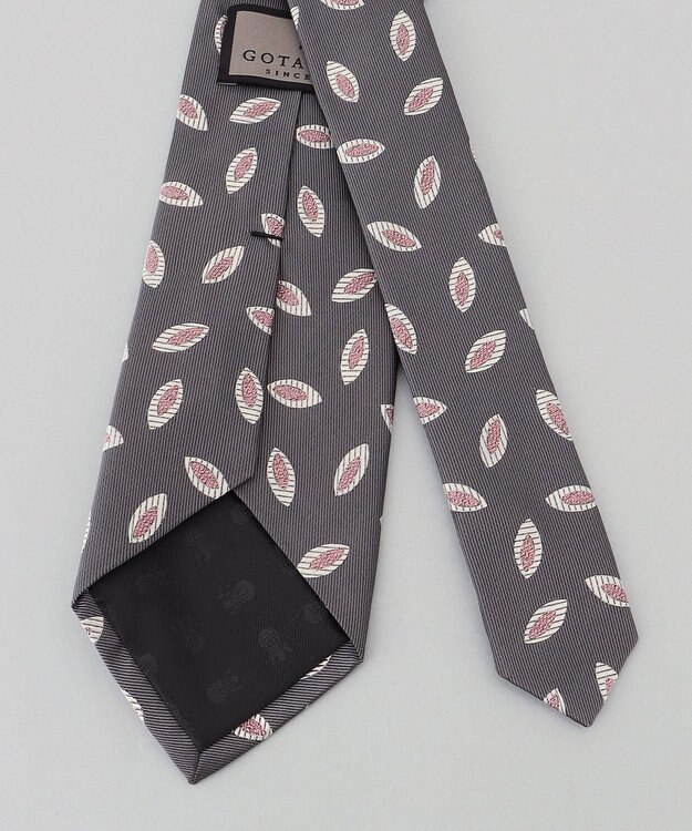 GOTAIRIKU 【日本製】西陣ネクタイ_グレー×ピンク系 グレー系5