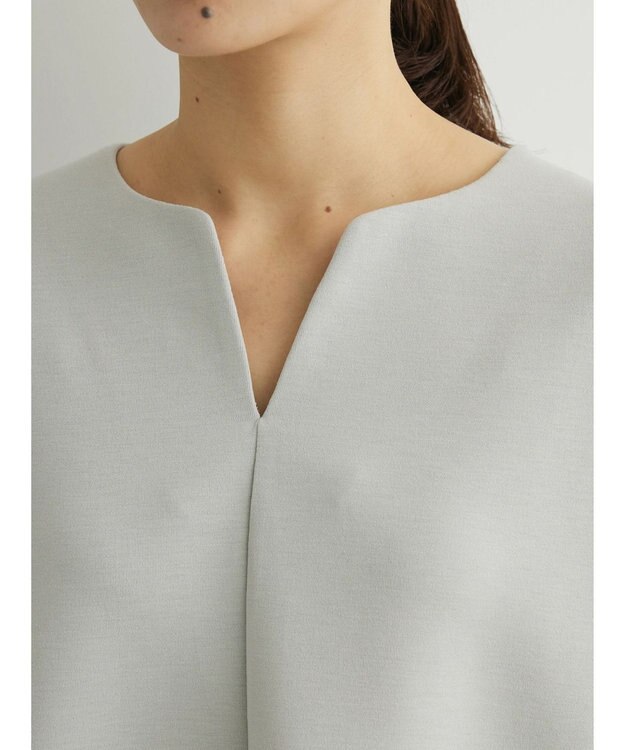 Green Parks キーネックダンボールプルオーバー Light Gray