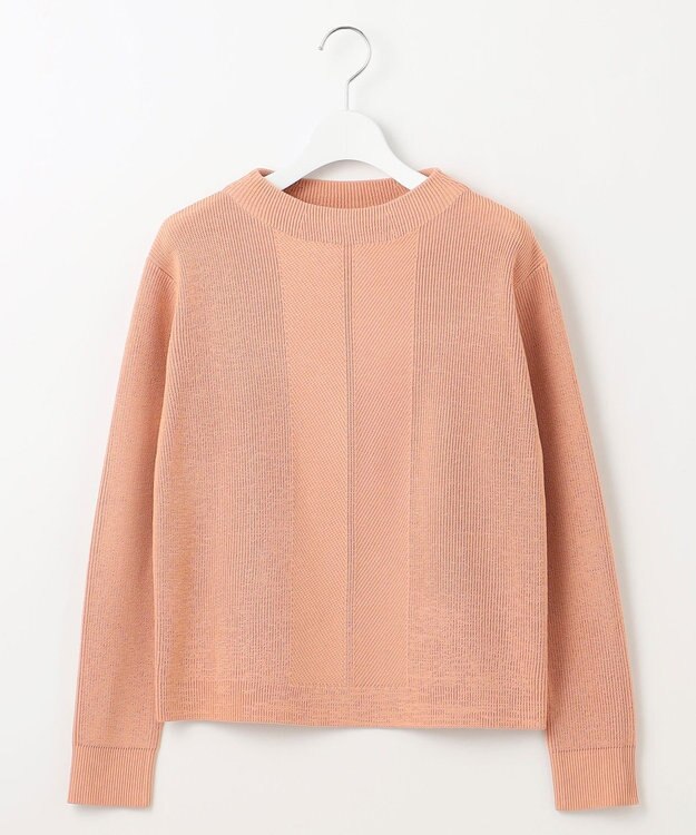 J.PRESS LADIES 【洗える】CLEAR COTTON BLEND ボトルネック ニット ピンク系