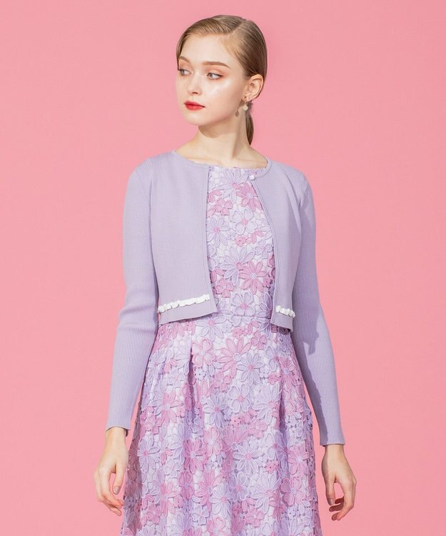 TOCCA 【洗える！】ETERNAL KNIT カーディガン ライラック系