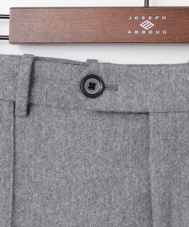 JOSEPH ABBOUD 【ウエストも伸びる！/ハイパワーストレッチ/洗える】2WAYストレッチ メルトンジャージーパンツ ライトグレー系
