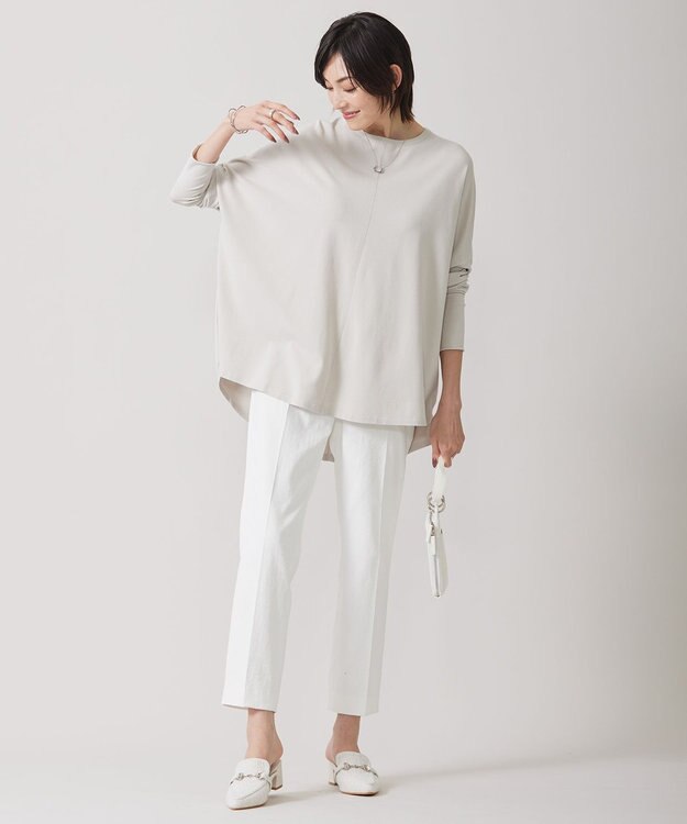 ICB 【洗える】 ヴィスコースワイド プルオーバー トープ系