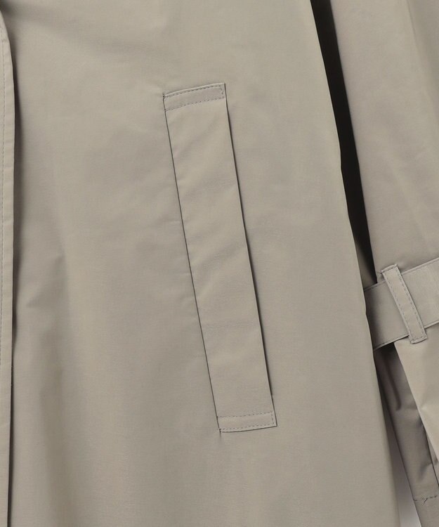 ICB 【撥水加工】メモリーストレッチタフタ トレンチコート カーキ系