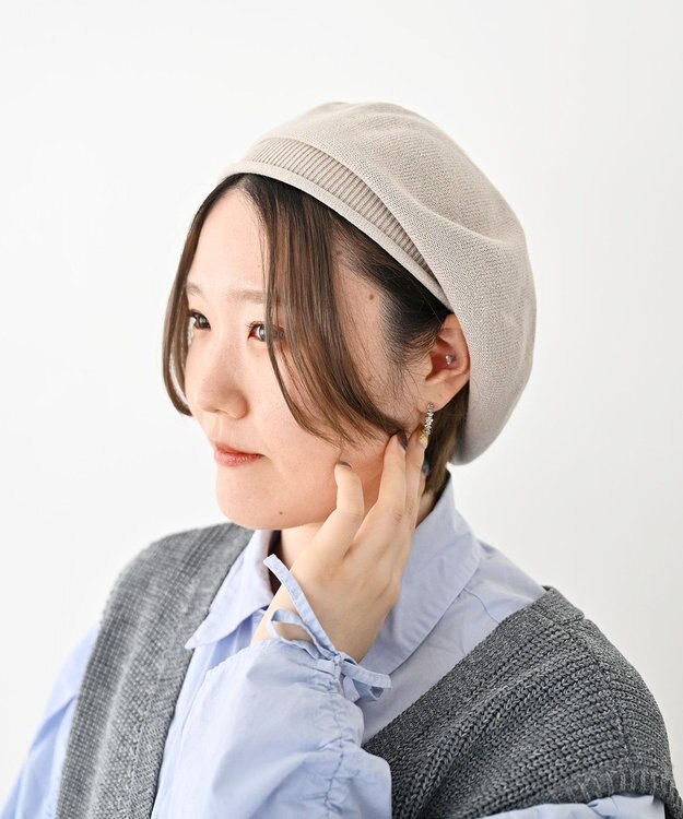 ATRENA 【日本製】ワシコットンベレー グレージュ