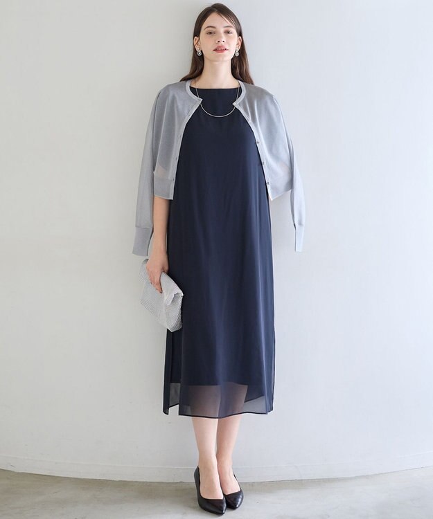 23区 L 【APPLAUDIR】グロッシードルマン カーディガン シルバー系